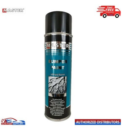 Bumper Paint Black Structure Paint Structure Spray Master Troton Plastic 500ml